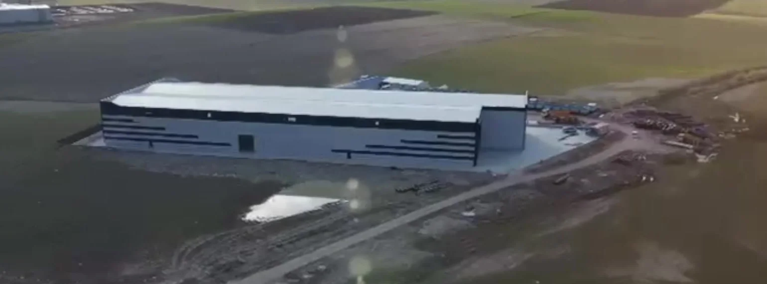 Akyurt / Balıkhisar satılık fabrika binası — havadan görünüm